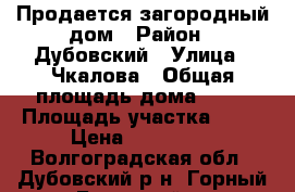 Продается загородный дом › Район ­ Дубовский › Улица ­ Чкалова › Общая площадь дома ­ 30 › Площадь участка ­ 15 › Цена ­ 150 000 - Волгоградская обл., Дубовский р-н, Горный Балыклей с. Недвижимость » Дома, коттеджи, дачи продажа   